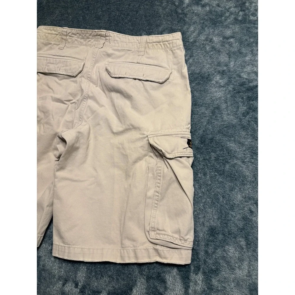 Polo Jeans Company Ralph Lauren Men's Cargo Shorts Size 36 Khaki Beige Cotton